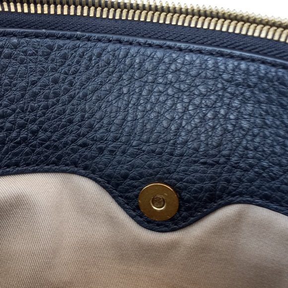 JCREW BLK LEATHER POUCH W/TASSLE - Picture 5 of 7